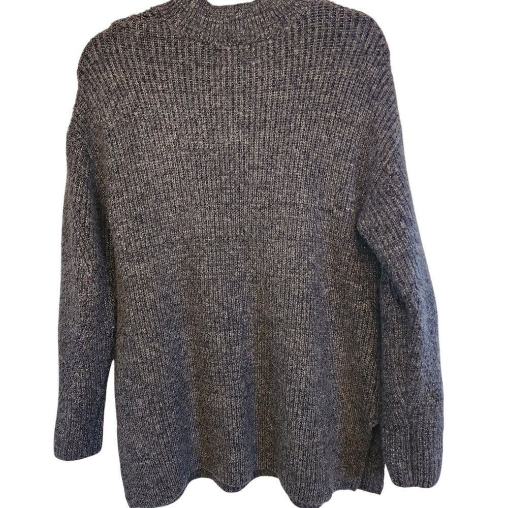 Old Navy Mock Turtleneck Sweater Heather Grey Size Large
